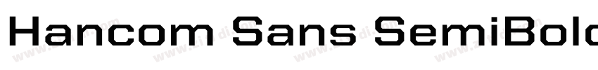 Hancom Sans SemiBold字体转换